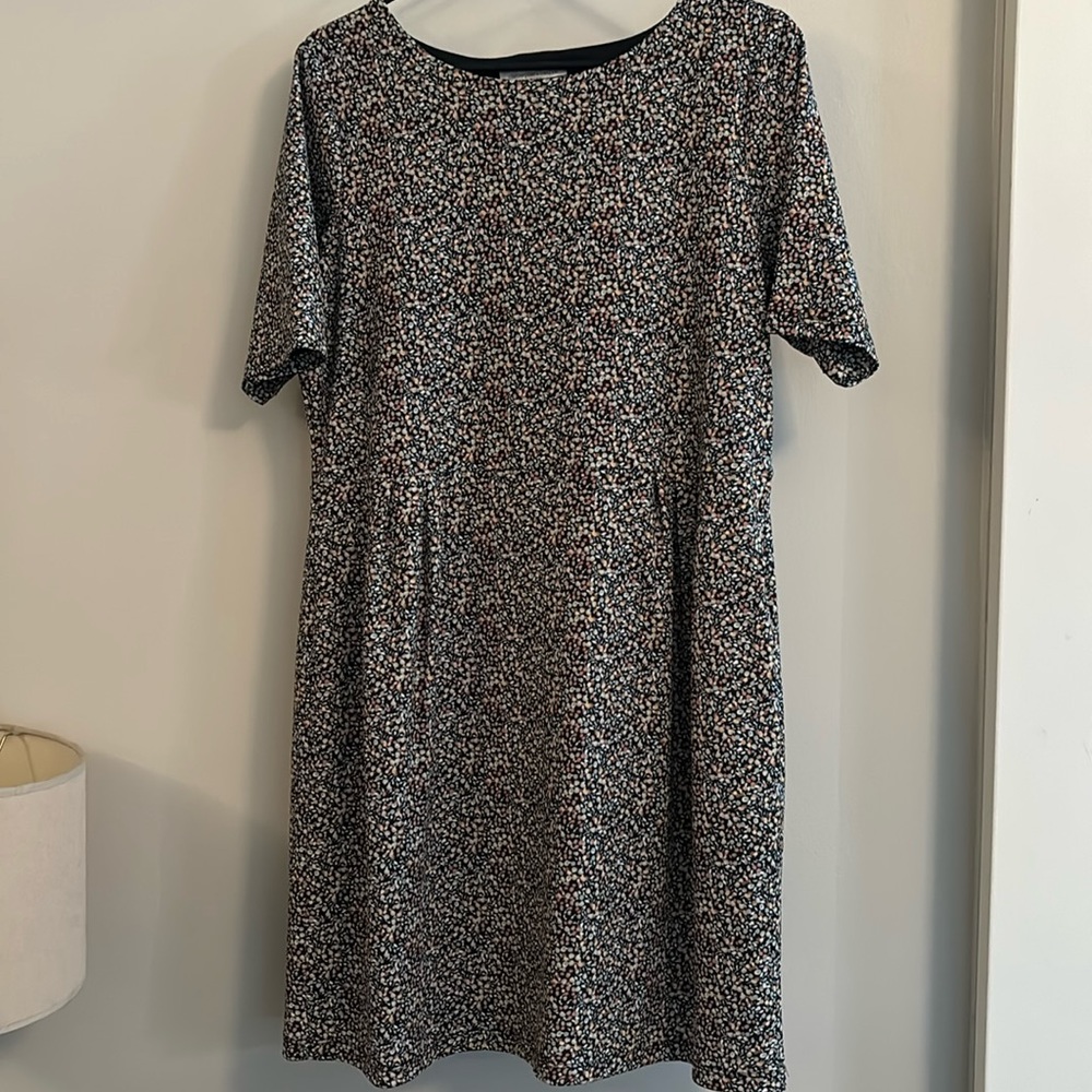 Christopher Banks Lined Pattern Dress, size Petite Large